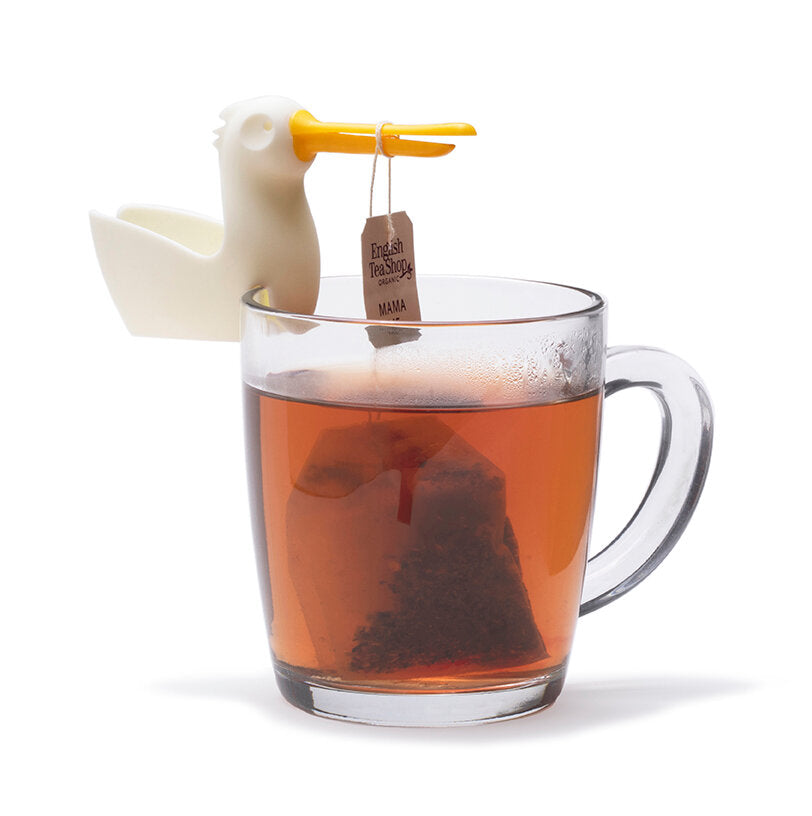 Pelicup holder til tepose - hvid